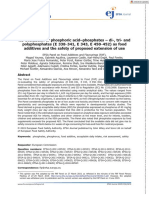 EFSA Journal - 2019 - Re Evaluation of Phosphoric Acid Phosphates Di Tri and Polyphosphates E 338 341 E 343 E