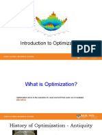 Introduction to Optimization - 40 Character Title