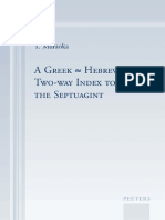 Muraoka A GREEK-HEBREW TWO-WAY INDEX TO THE LXX (2010) - Parole Ebraico-Greco