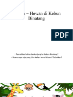 Hewan - Hewan Di Kebun Binatang