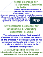 Environmental Clearance For Establishing Industries in India
