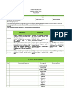 Evaluación motricidad primaria