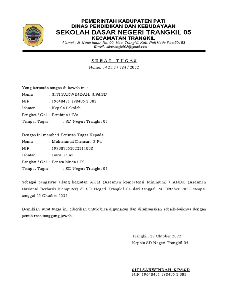 Surat perintah panglima pengawas TNI