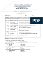 Grade 8 Tle Monthly Exam