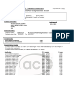 ACI Concrete Field Testing Technician - Grade I ACI Certification Results Report