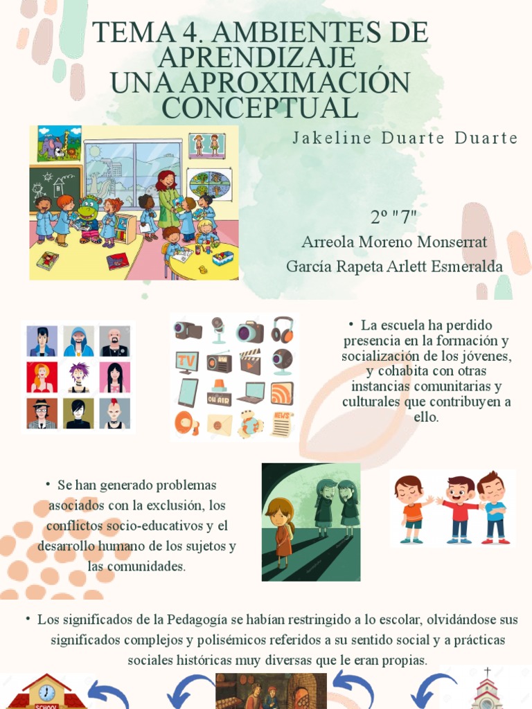 Ambientes de Aprendizaje: Conceptos Clave | PDF | Aprendizaje | Pensamiento