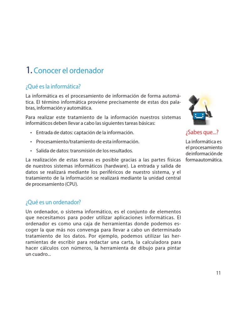 Partes y Periféricos del Ordenador | PDF | Periférico | Hardware de la ...