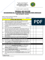 Fm-Omcc-Psc-021 Terminal and Routine Environmental Cleaning and Disinfection Checklist.