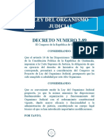 Ley del Organismo Judicial Guatemala