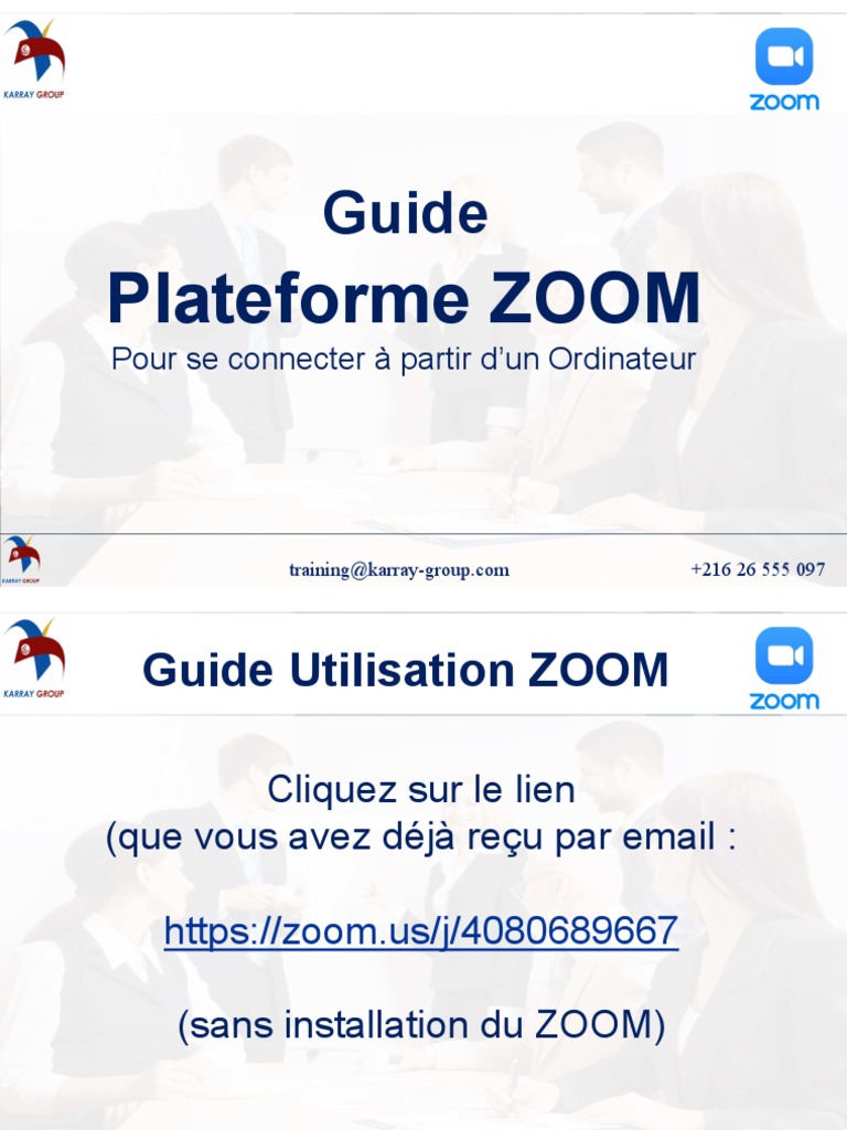 Guide d'utilisation de Zoom | PDF | Ordinateurs