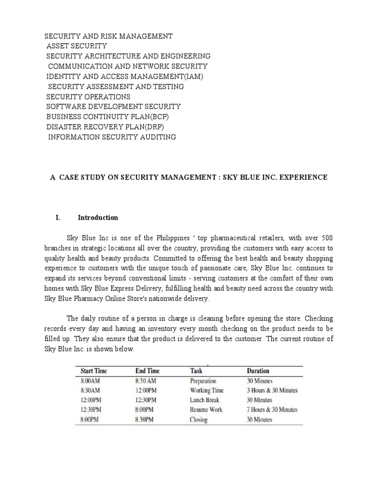 Information Security Case Study Download Free Pdf Risk Risk