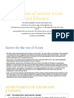 Civilzation of Ancient Axum and Ethiopia