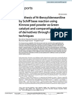 Synthesis of N-Benzylideneaniline by Schiff Base R