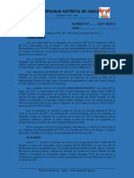 Aceptar Donación de Terreno de Villa Chijtani.