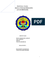 Proposal Budidaya Unggas Pedaging (XII IPS 2)