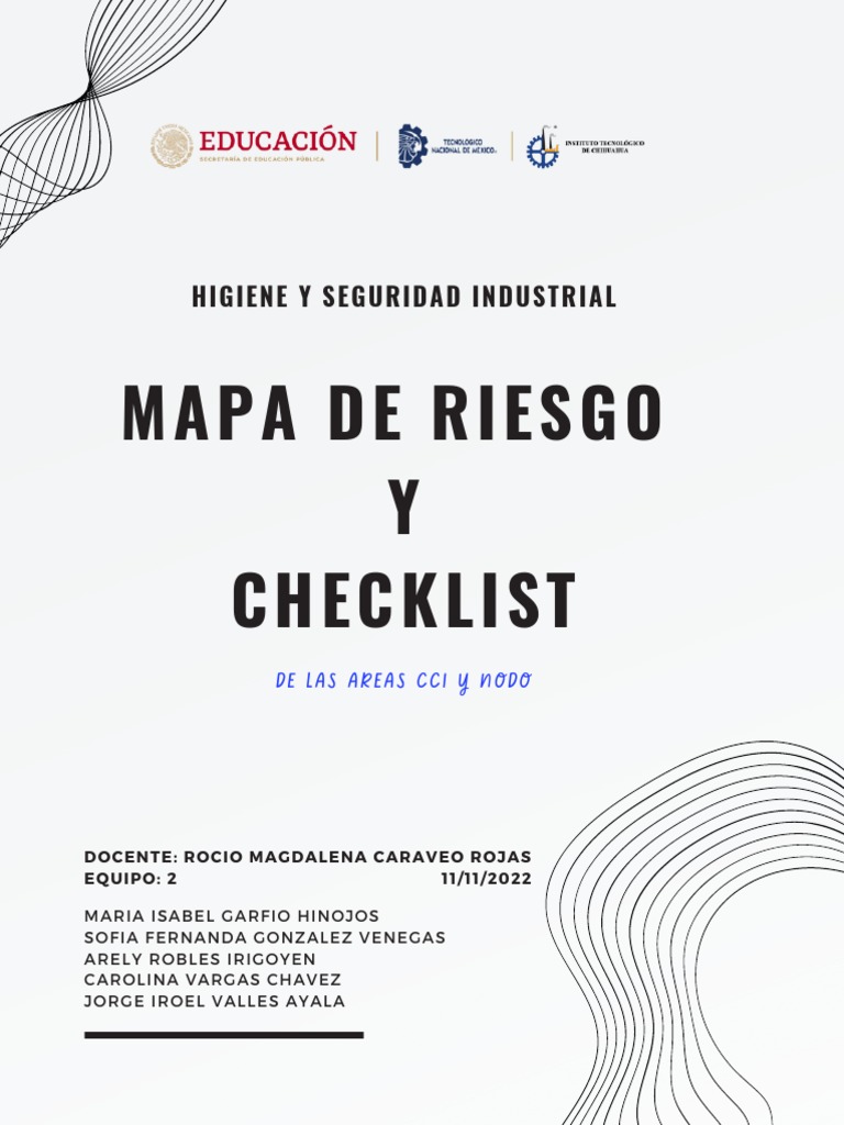 Checklist y Mapa de Riesgos Laborales | PDF | Seguridad y salud ocupacional