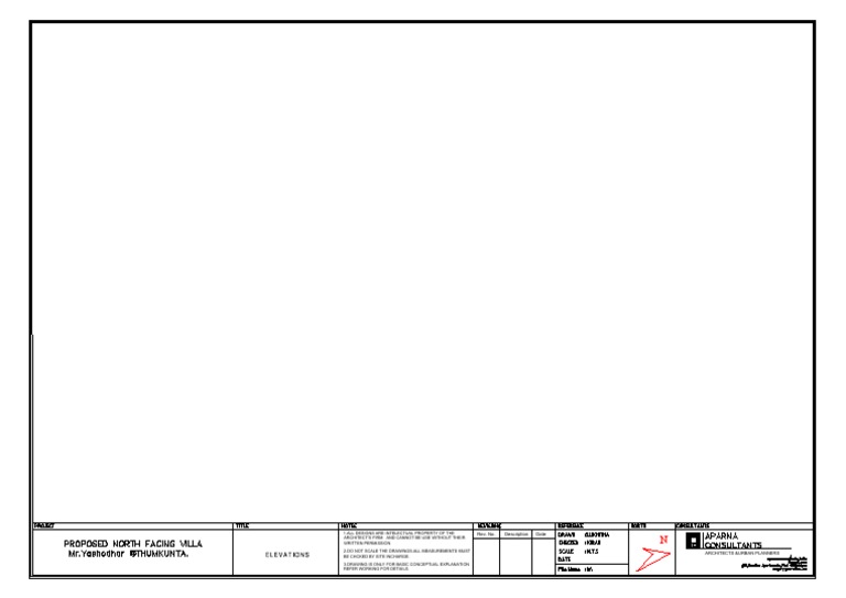 Spanish Front Elevation Design Details | PDF