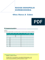 Competencia Perfecta - Imperfecta - Ejercicios