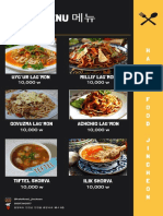 Halal Food Jincheon Menu