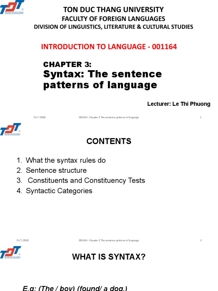 Constituency Tests in Syntax Explained | PDF | Syntax | Phrase