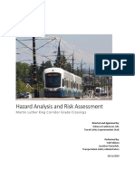 King County Metro - MLK Corridor Grade Crossing Hazard Analysis and Risk Assessment Report - 2019