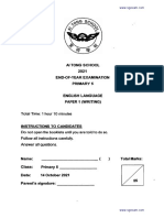 2021 P5 English Semestral Assessment 2 AiTong