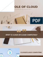 The Role of Cloud