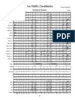 Saratustra Adapatacion Full Score