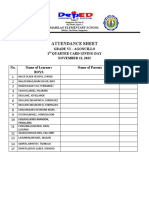 Mabilao ES Attendance Sheet