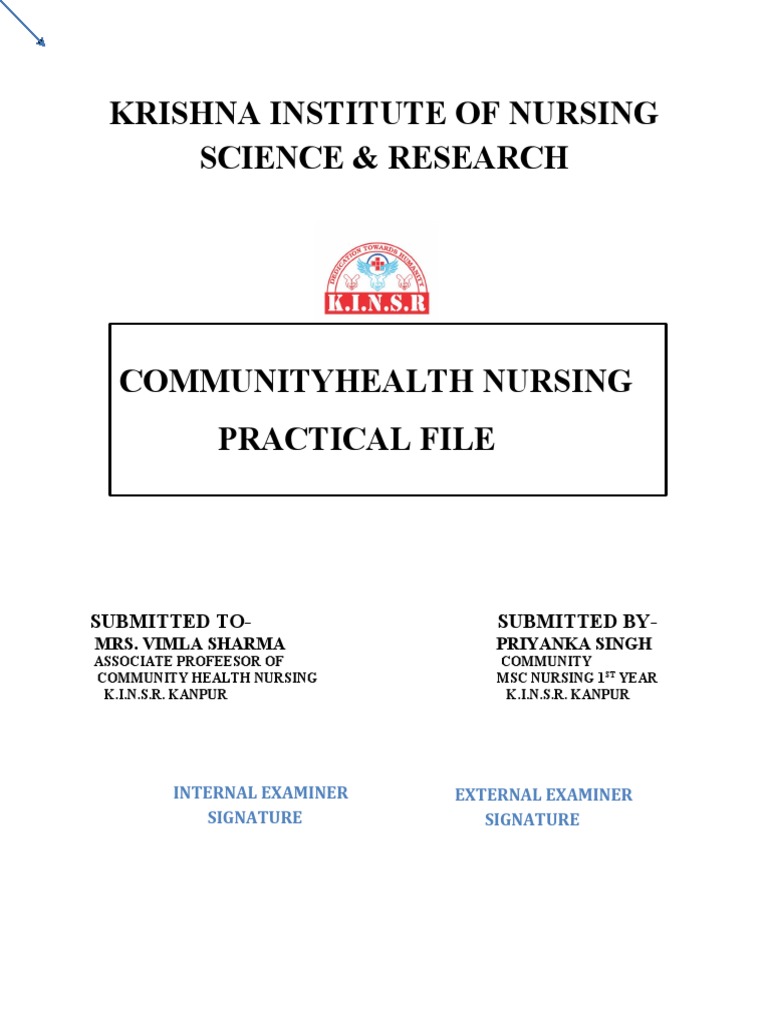 Community File 1st Year Pdf Health Care Health Sciences