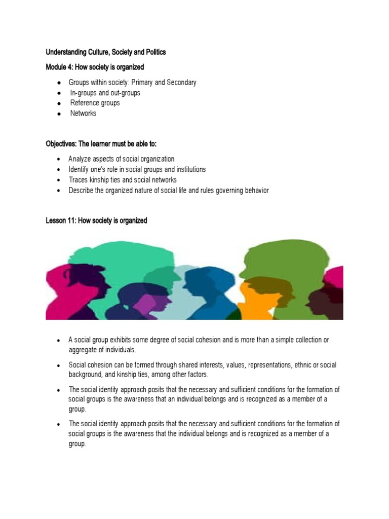 Lesson 11 Ucsp PDF Social Group Social Psychology