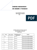 Jadwal Kegiatan Keagamaan 1