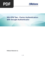 SSLVPN Two Factor Authentication With Google Authenticator