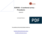 ACROSS - X-Sectional Survey - Procedures: by Kamala Thriemer