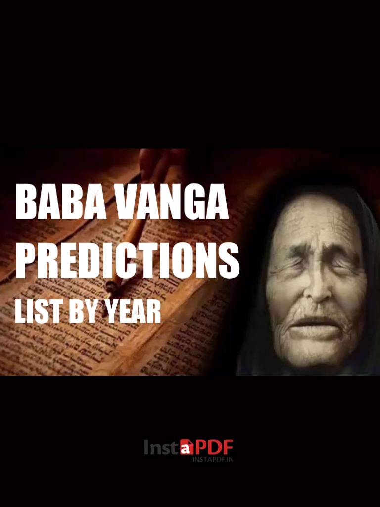 Instapdf in Baba Vanga Prediction List by Year 197 PDF Famine Earth