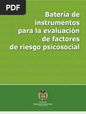 Bateria Riesgo Psicosocial 1 Derecho Laboral Cuestionario