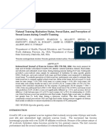 Hydration Kinetics of Crossfit Participants