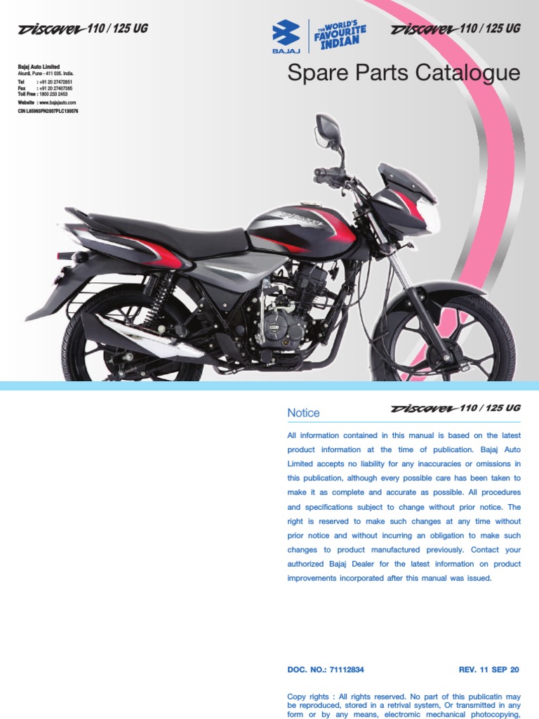 Bajaj Discover 125 Spare Parts Price List Pdf informacionpublica.svet