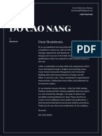 Do Cao Nang - Cover Letter