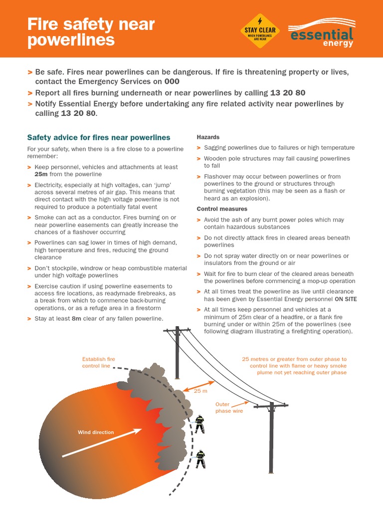 Fire Safety Fact Sheet PDF Fires High Voltage