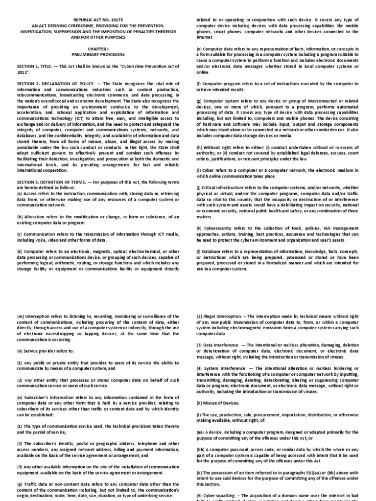 Ra 10175 pdf security computer security