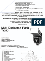 Achiever Multi-Dedicated TZ 250 Flash User Manual