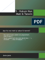 Kuliah 5 - Nun Mati - Tanwin