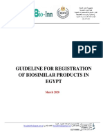 Egypt Biosimilar Guidline Biologicals Registration