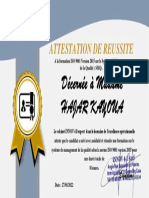 Attestation Formation Iso 9001v 2015 HAJAR KAYOUA