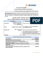 Lending Against Turnover - Key Facts Statement Oct 2022