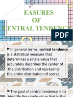 Measures of Central Tendency - Ungrouped Data