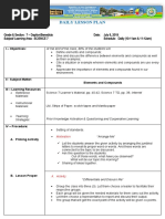 SCIENCE 7 DLP For Class Observation (1st Quarter)