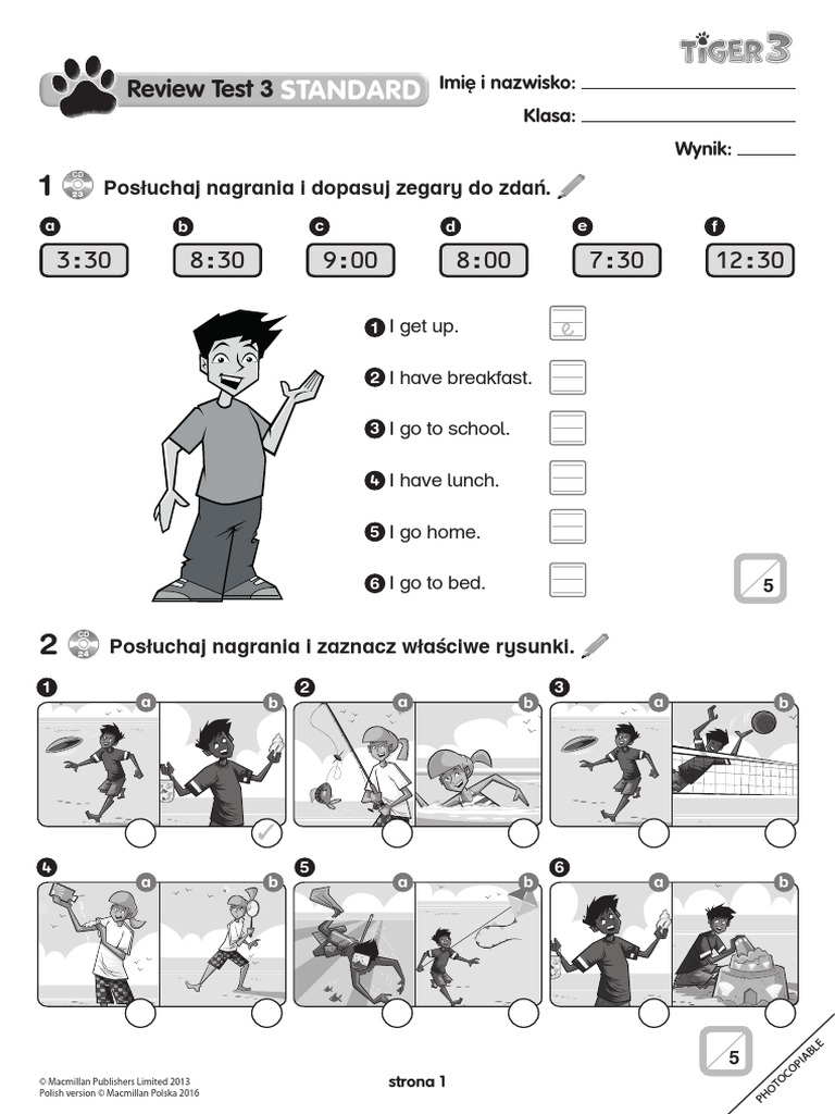 Tiger 3 review test 3 standard pdf