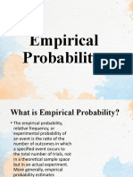 Empirical Probability: Estimating Probabilities from Real-World Experiments (P